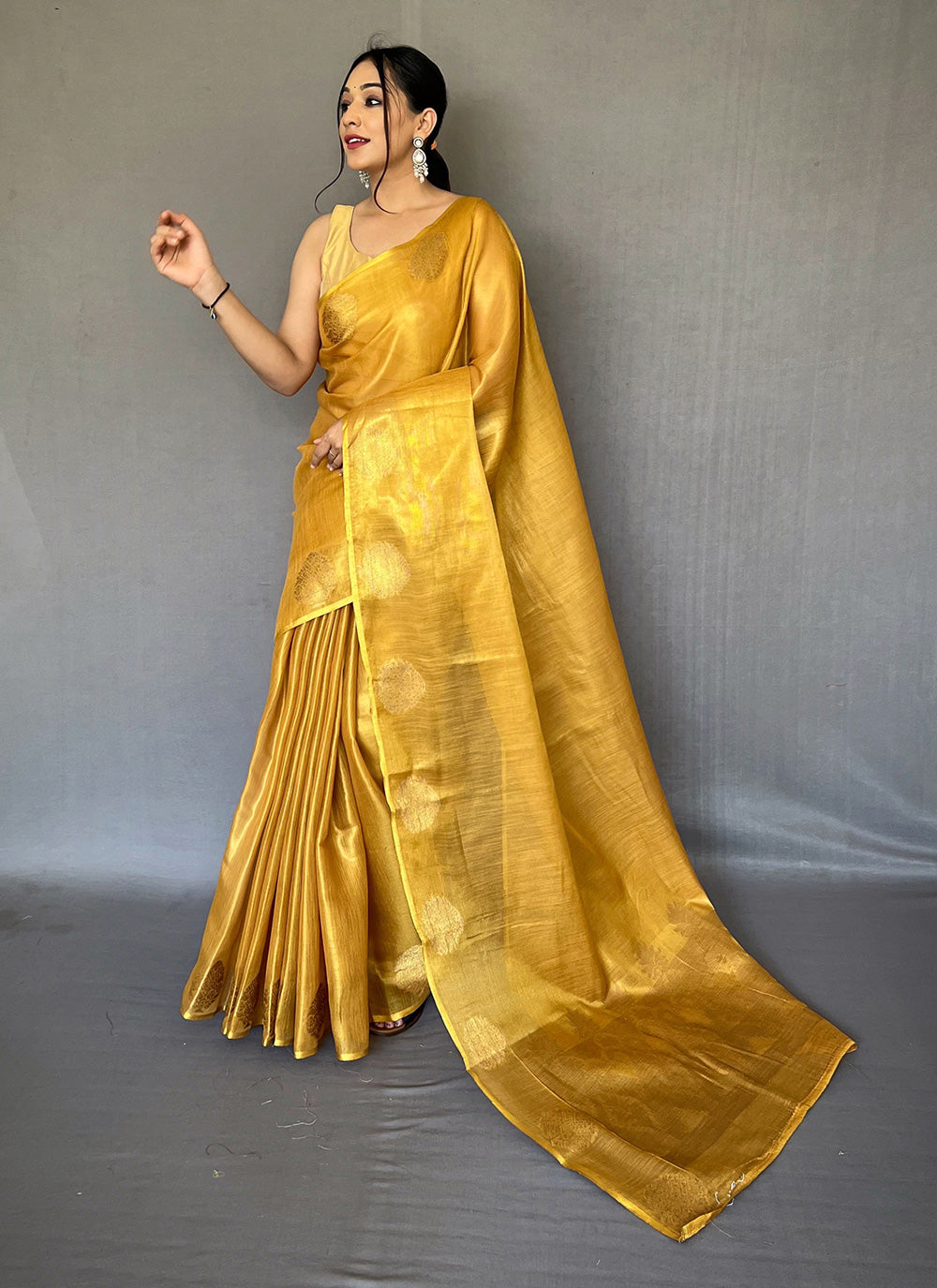 Tissue Weaving Trendy Saree