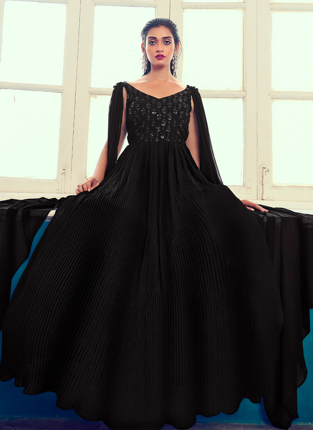 Black Color Designer Gown