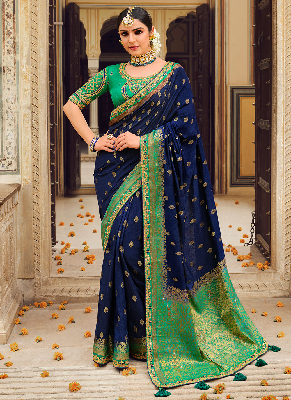 Fancy Fabric Traditional Saree