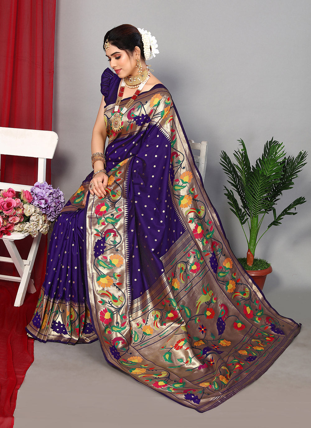 Classic Designer Saree Weaving Silk For Engagement
