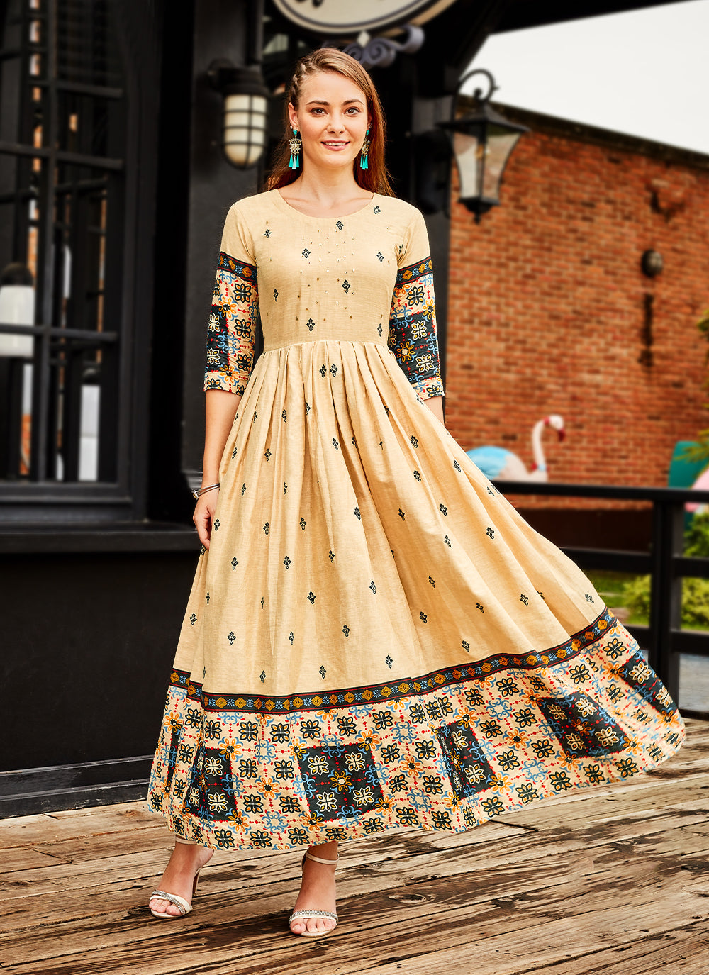 Printed Party Wear Kurti For Ceremonial