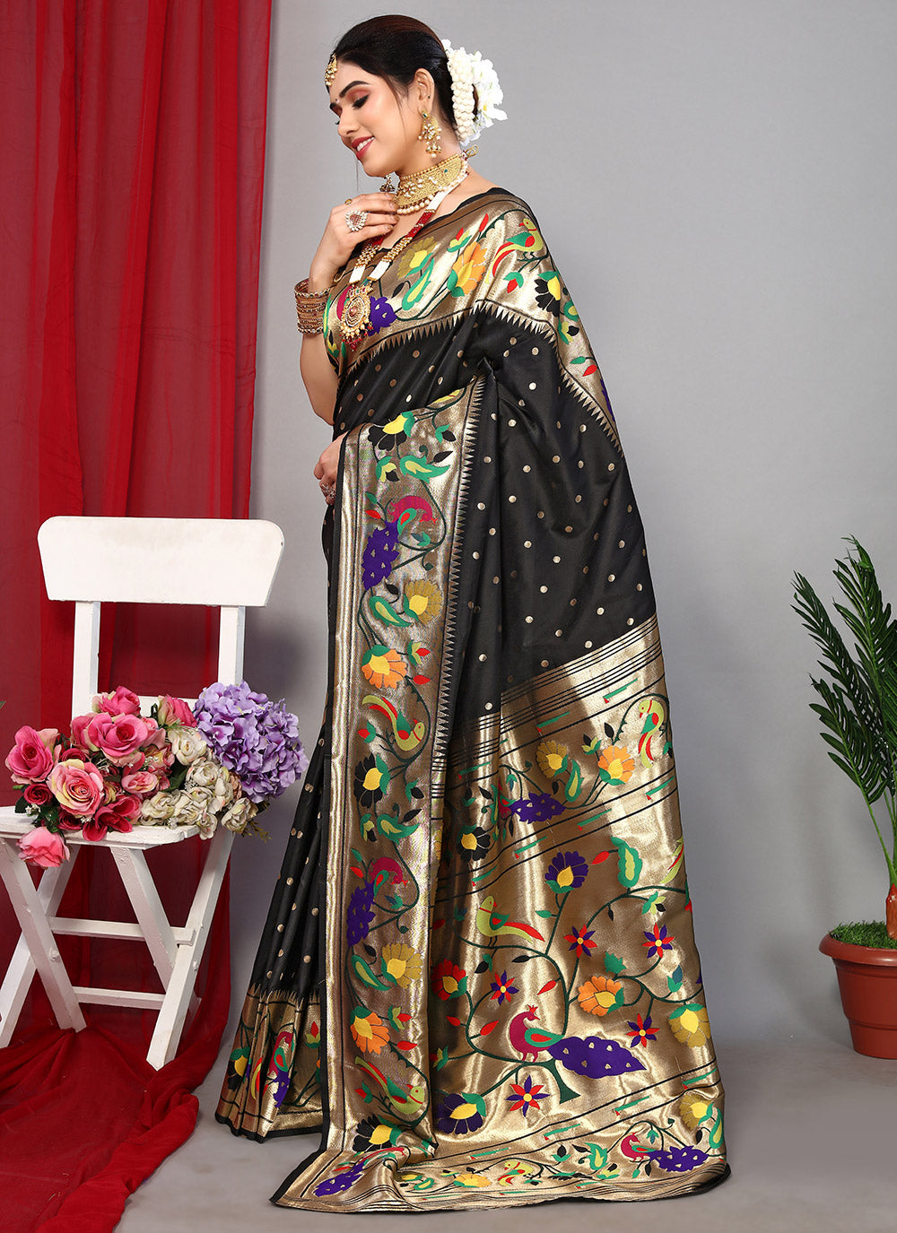 Silk Zari Classic Designer Saree For Festival
