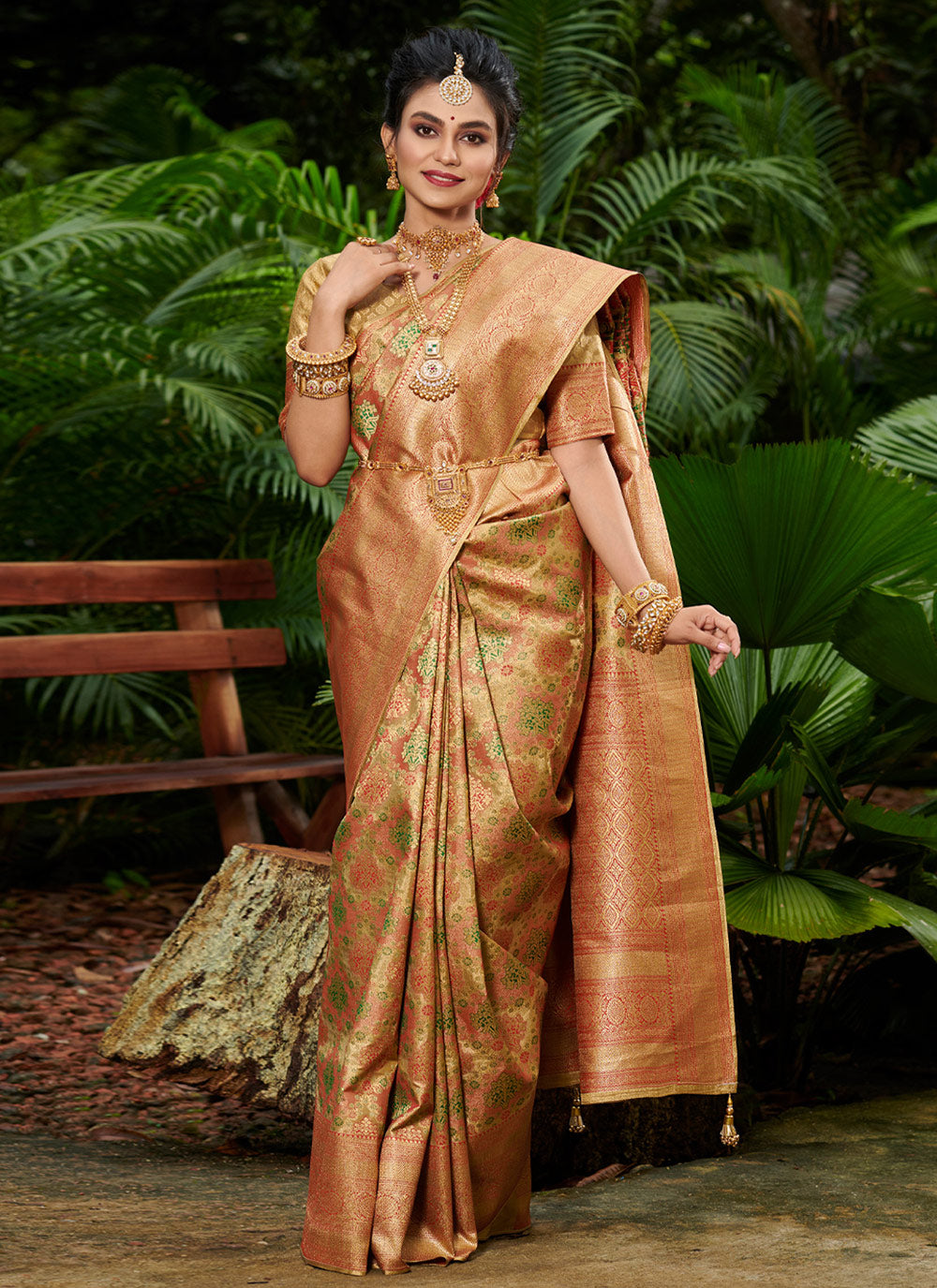 Designer Traditional Saree For Engagement