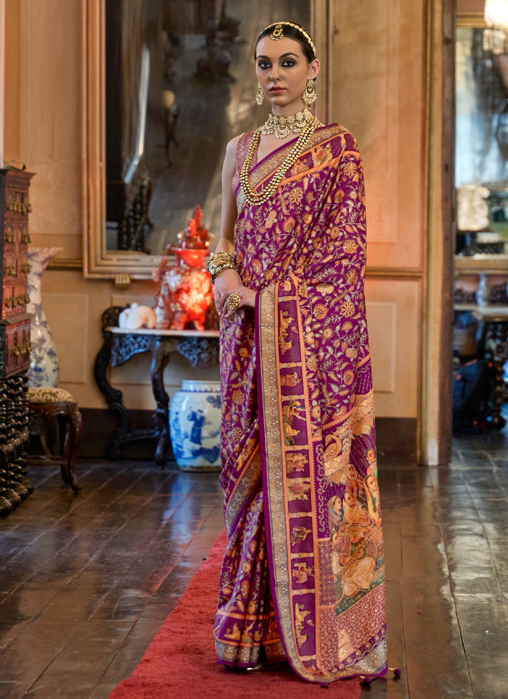 Patola Silk Weaving Classic Saree