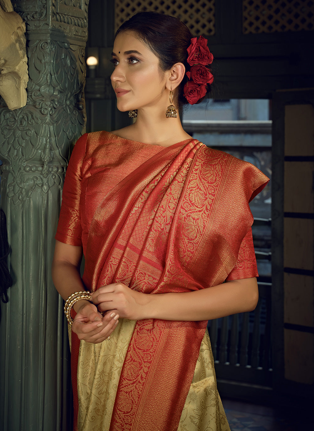 Weaving Designer Traditional Saree