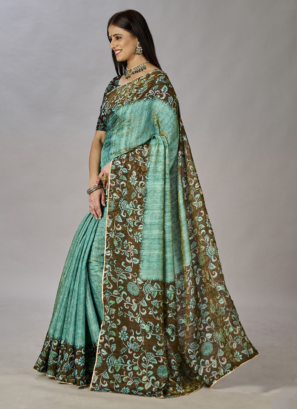 Classic Designer Saree In Green