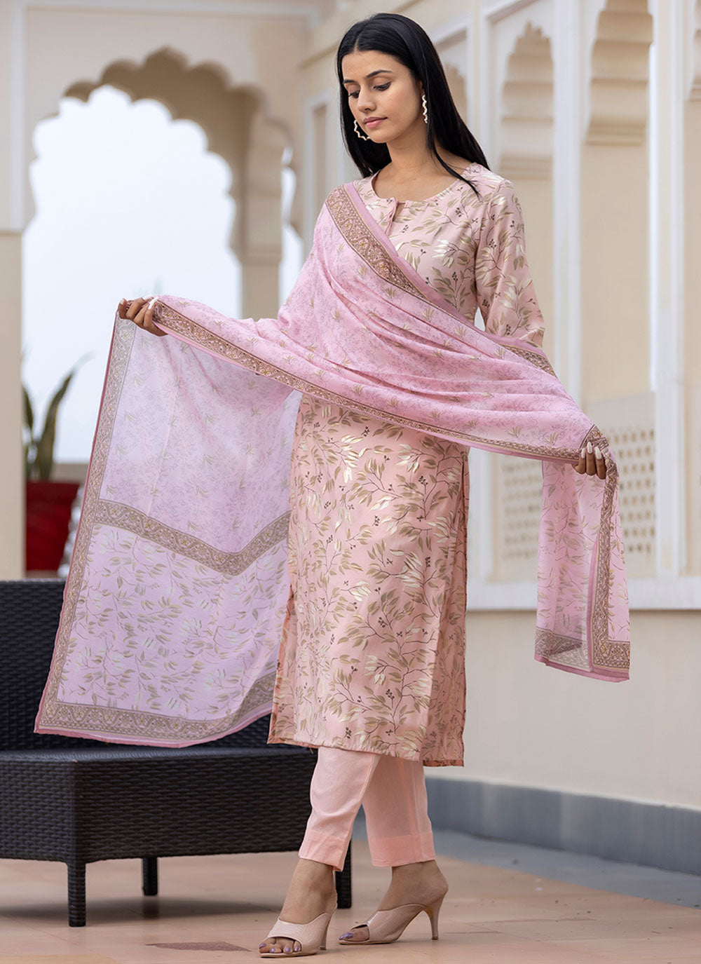 Silk Readymade Salwar Kameez
