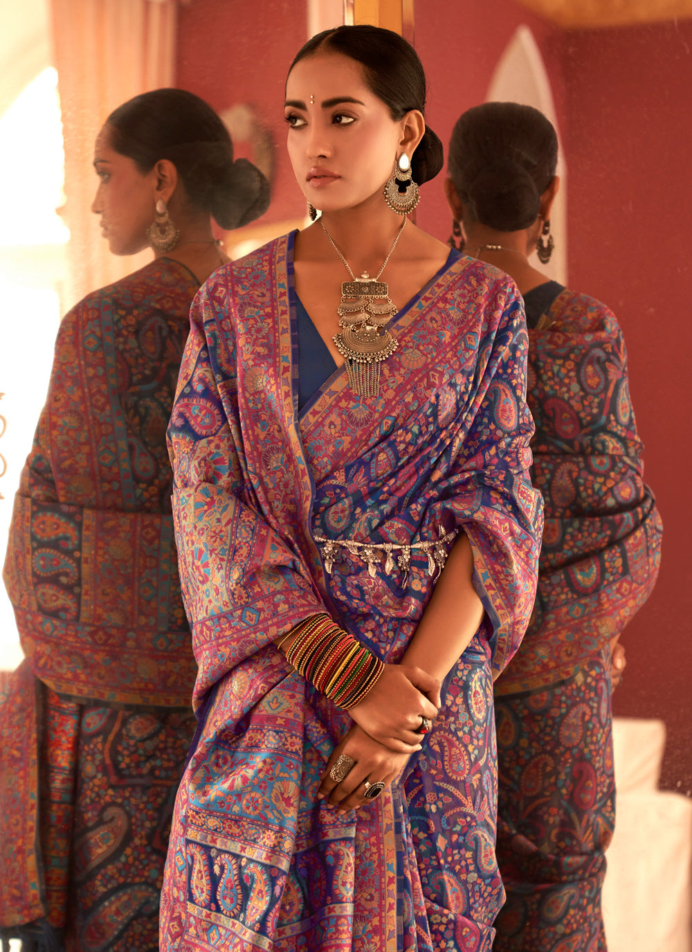 Classic Saree In Multi Color