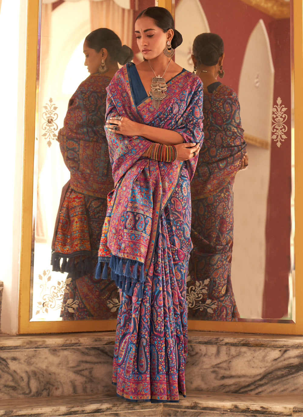 Classic Saree In Multi Color