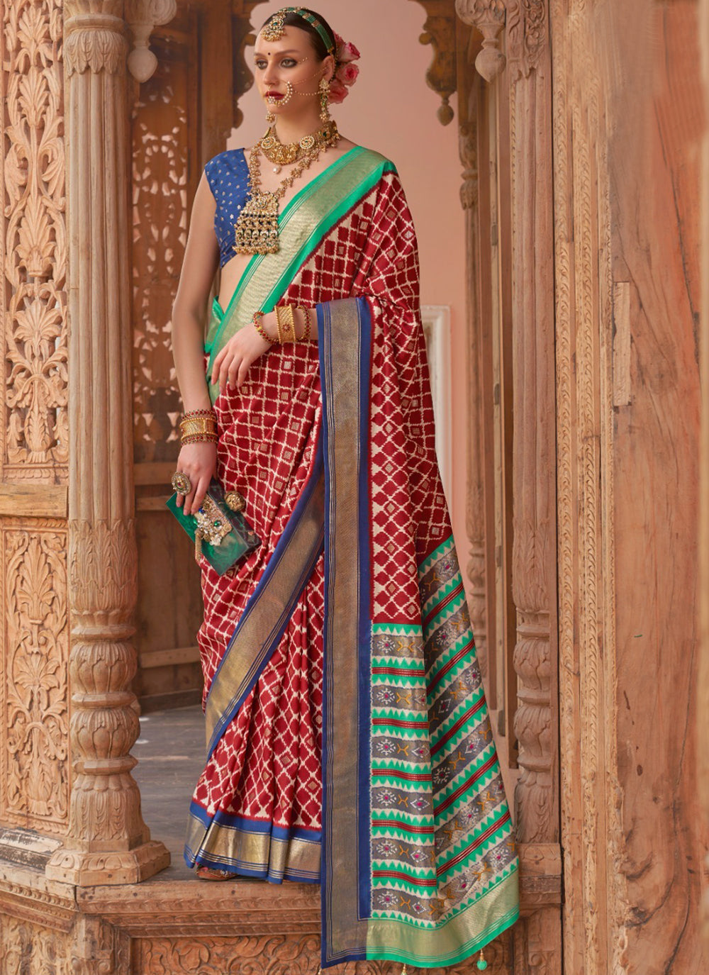 Classic Saree In Multi Colour