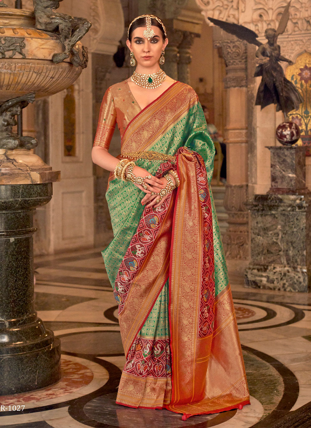 Banarasi Silk Trendy Saree In Green