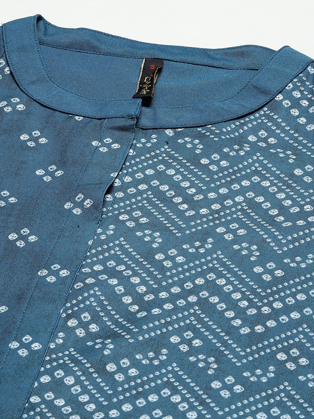 Mindhal Women's Blue Color Digital Printed Asymmetrical Kurta And Pant Set
