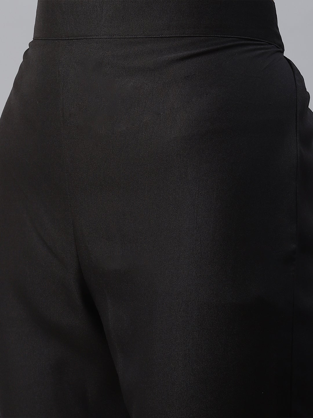 Mindhal Women's Black Color Digital Printed Straight Kurta,Pant And Dupatta Set