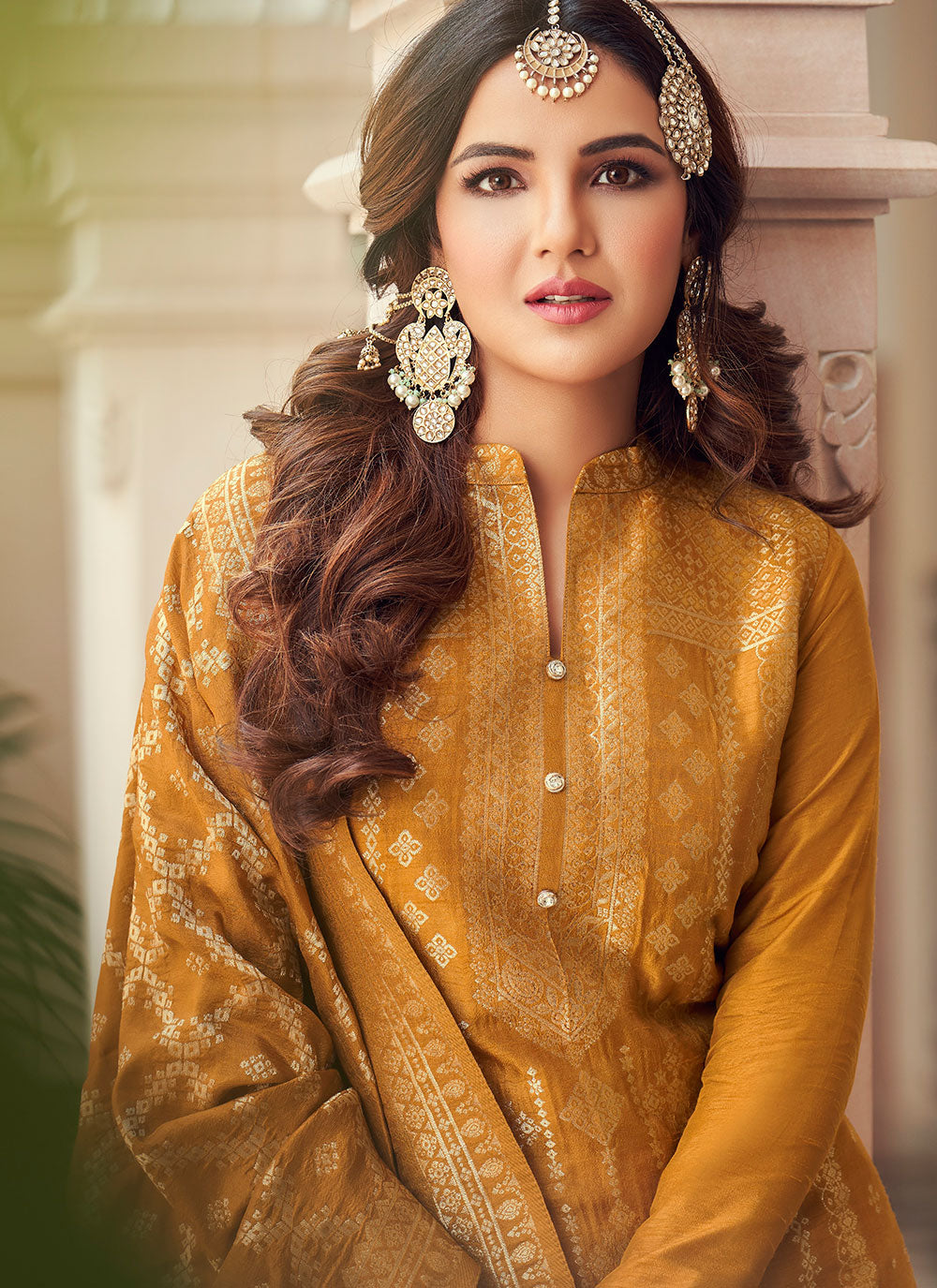 Mustard Designer Pakistani Salwar Suit