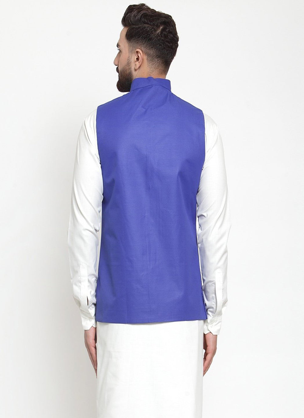 Blue Cotton Festival Nehru Jackets