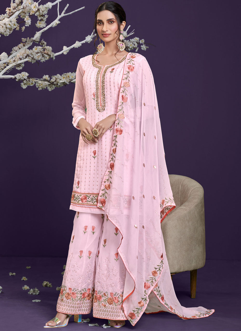 Sequins Designer Pakistani Salwar Suit