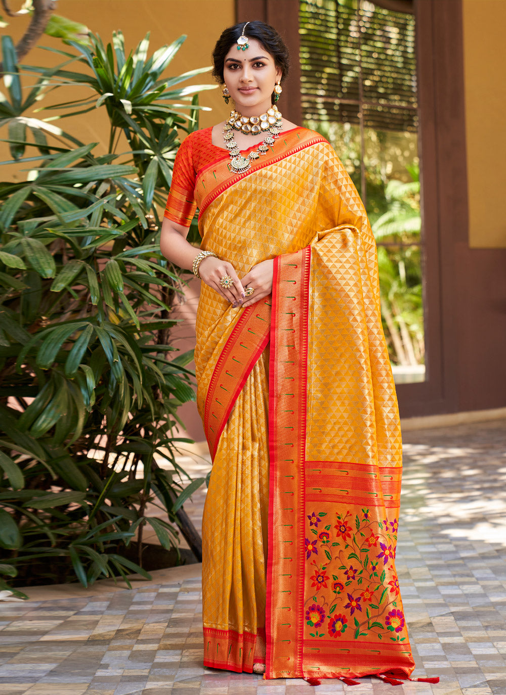 Weaving Gold Classic Designer Saree