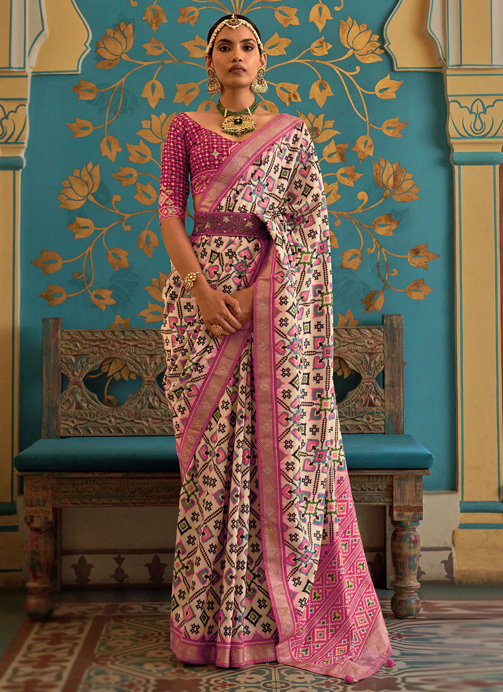 Pink Classic Saree For Wedding