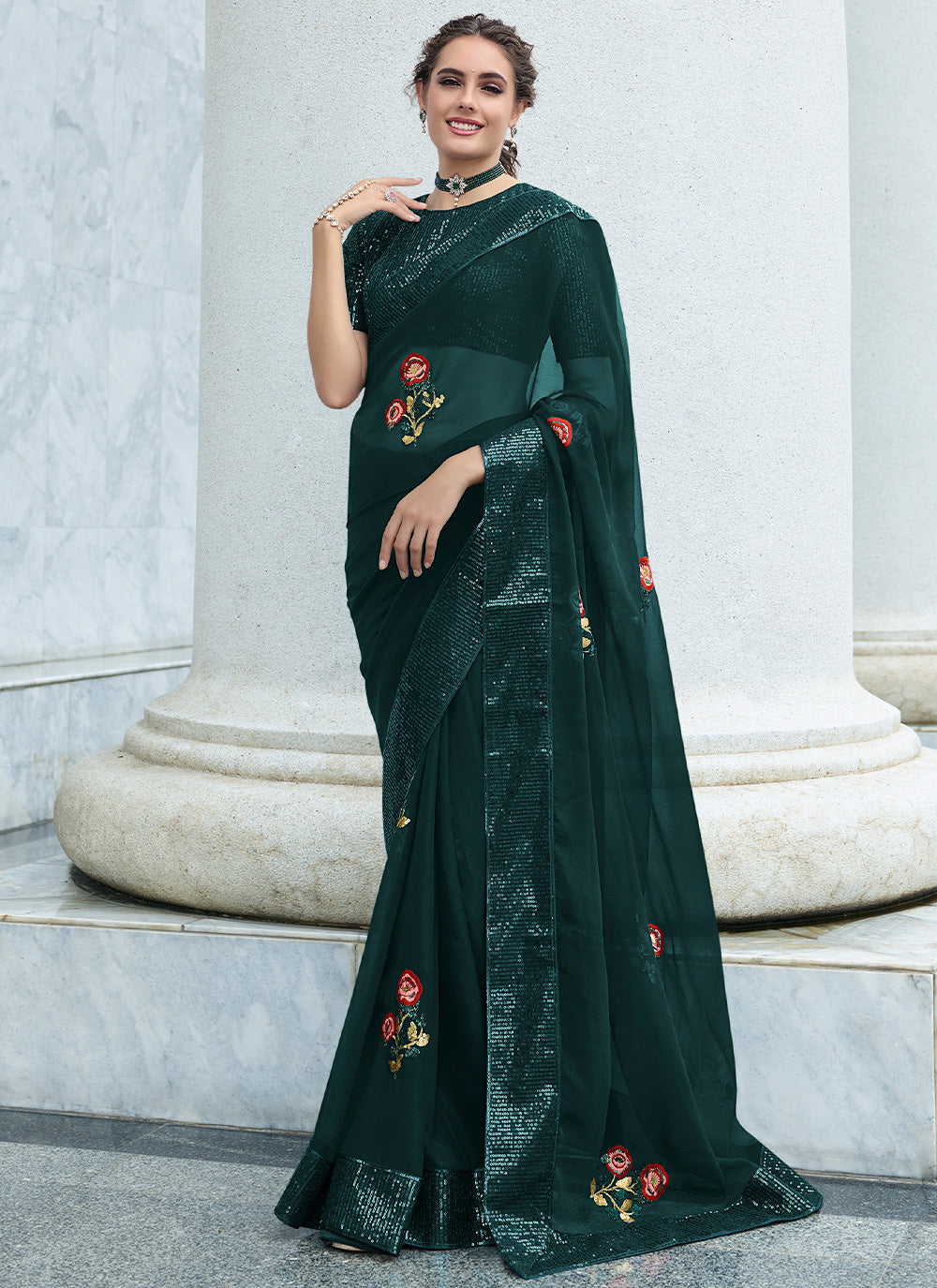 Embroidered Classical saree