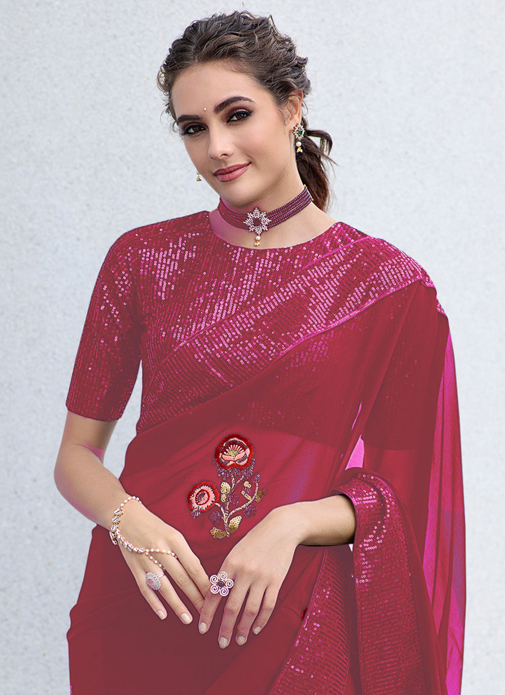 Classical Saree For Georgette