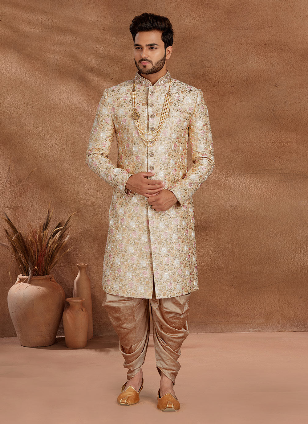 Fancy Fabric Indo Western Sherwani