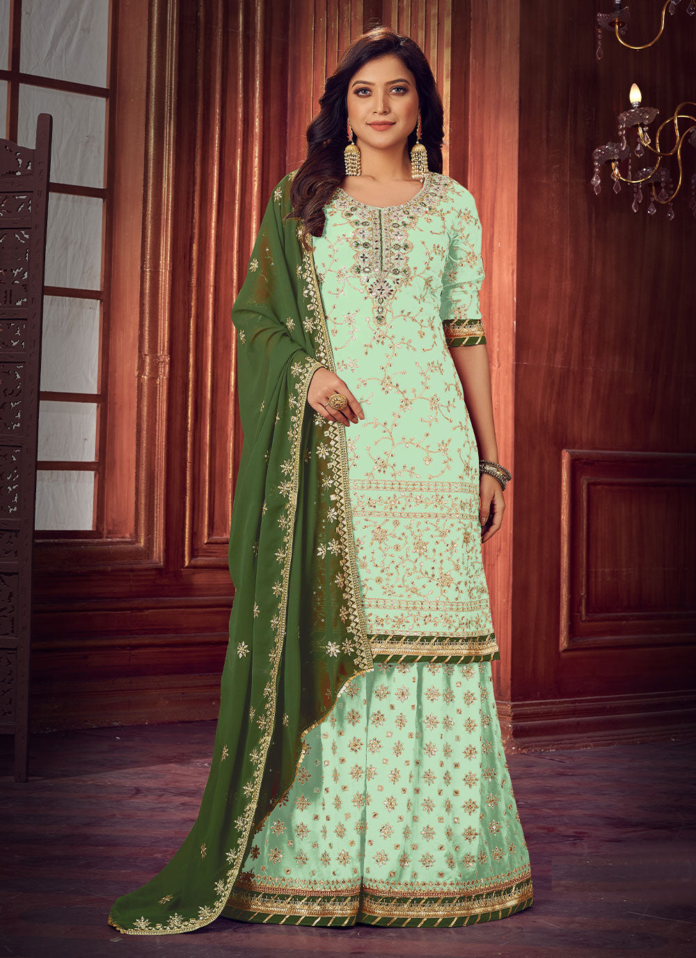 Green Trendy Salwar Suit For Wedding