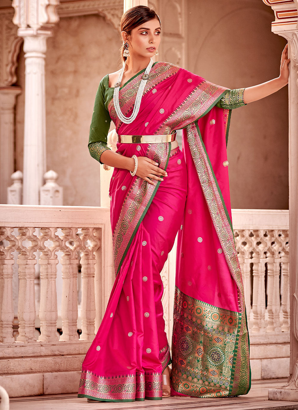 Weaving Contemporary Saree For Party
