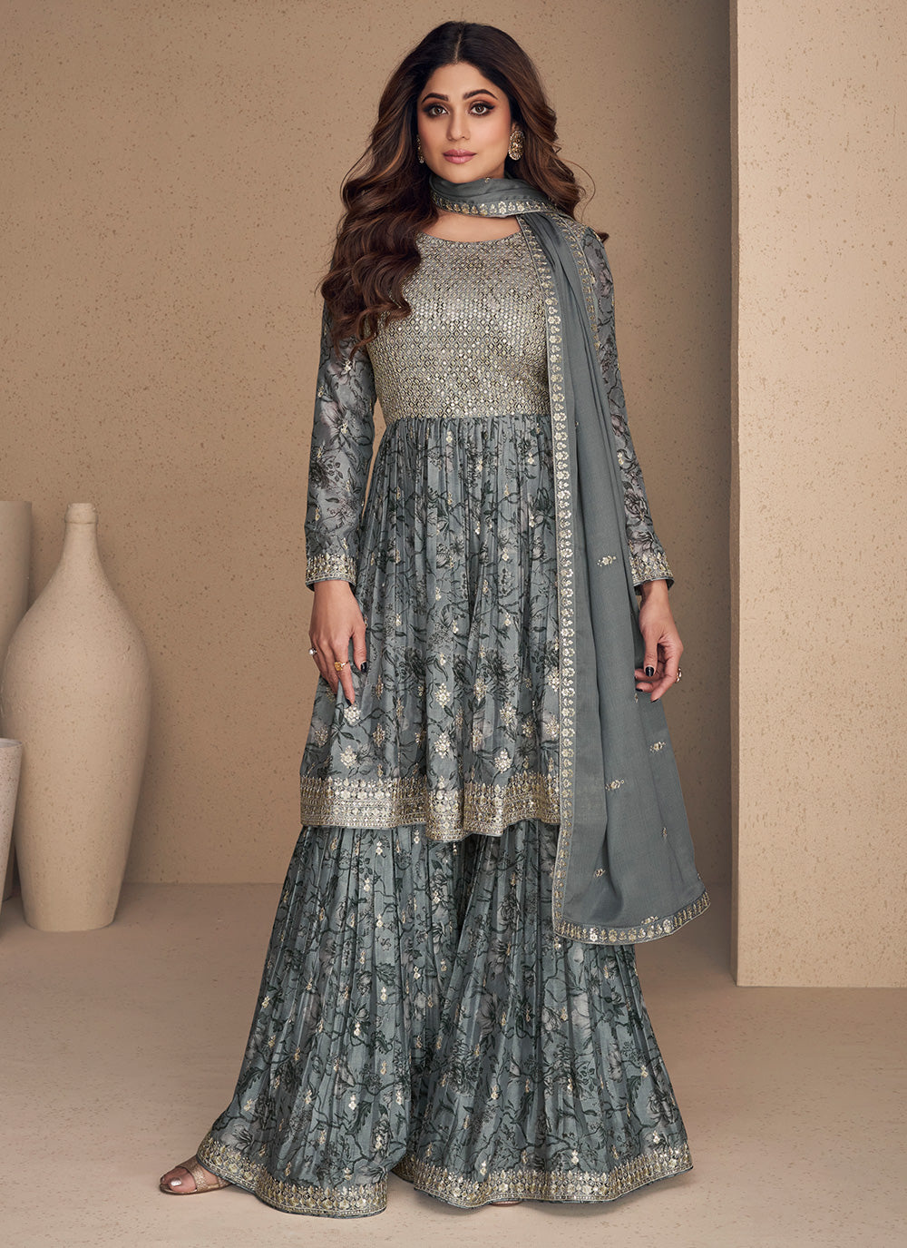 Silk Designer Salwar Kameez
