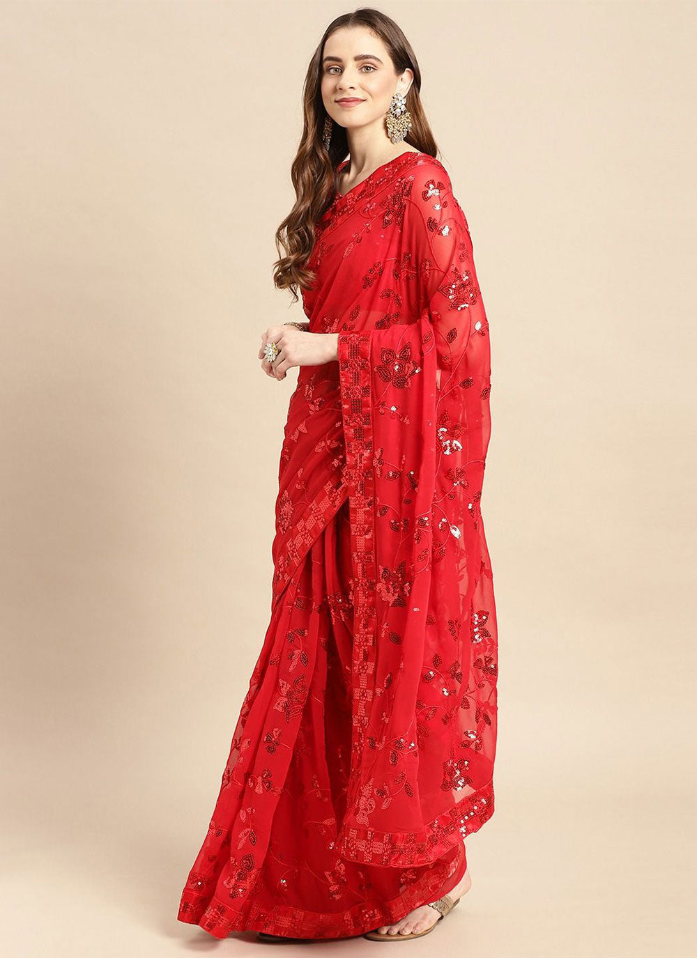 Red Silk Saree For Wedding