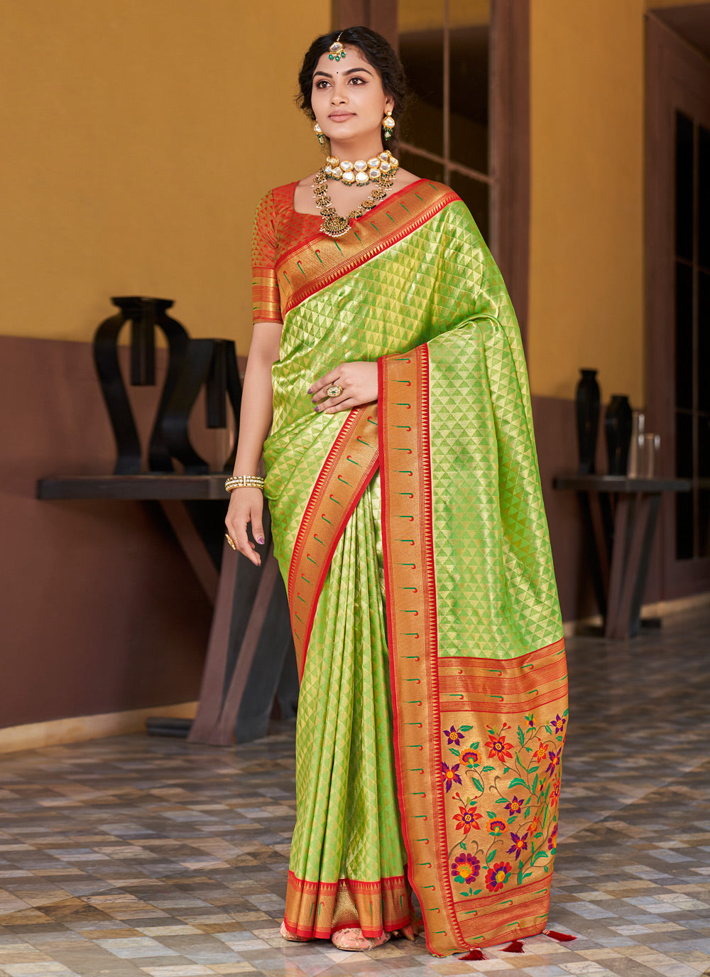 Weaving Silk Classic Designer Saree
